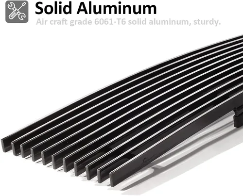 Miniatura 2 de Insertos de parrilla compatibles con parrilla frontal de aluminio sólido F150 2009-2014 (cromado)