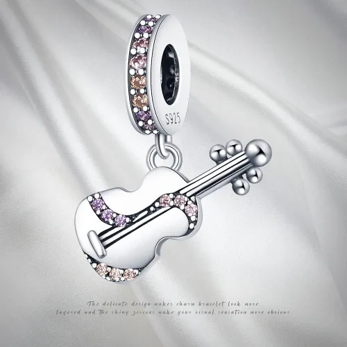 Miniatura 7 de Pandach Dijes de plata de ley 925 para pulseras y collares, colgantes de mariposa y auriculares, dijes de trébol, joyería de regalo para mujeres