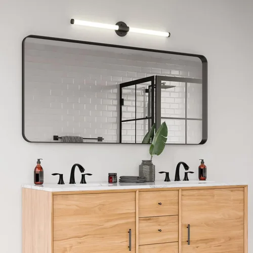 Miniatura 8 de Lava Odoro BF405-MB - Grifo de baño negro mate, grifo de baño extendido de 8 pulgadas, 3 agujeros, 2 asas, grifo de lavabo de baño moderno, grifo