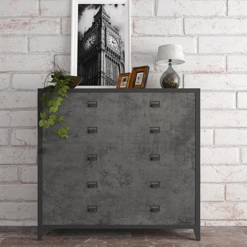 Miniatura 8 de JSEVEM Papel tapiz de hormigón gris azul extra grueso de 24"×197" impermeable despegar y pegar, papel de contacto de hormigón gris vinilo mate