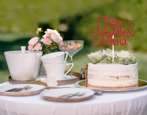 Miniatura 5 de Decoración para tartas con texto en inglés «Happy Birthday» en español «Mom Happy Birthday», «Best Mom Ever», «Happy Mom», «Happy Mom», «Happy Mom»