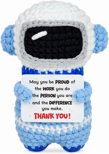 Miniatura 13 de Regalos para él, su novio, novia, To My Love hechos a mano, positivo crochet astronauta, San Valentín, aniversario, día del padre, regalos de Te amo