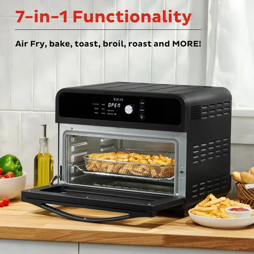 Miniatura 4 de Instant Pot Omni Horno Tostador Freidora de Aire de 19QT/18L, Funciones 7 en 1, Cabe Pizza de 12", Hace Crujiente, Asa, Hornea, Rostiza, Tuesta