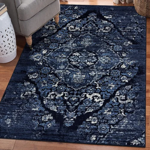 Miniatura 15 de Luxe Weavers 4620 Marine 2x3 - Alfombra floral envejecida