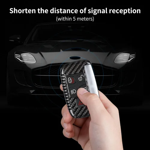 Miniatura 4 de T-carbon Carbon Fiber Key Fob Protector Compatible with Land Rover Series Car Key fob Cover Compatible with Jaguar Key Case