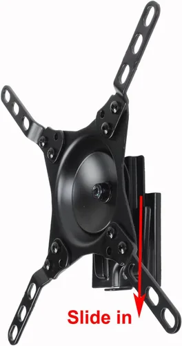Miniatura 5 de VideoSecu Soporte de pared para monitor de TV inclinable con adaptador de montaje extraíble para la mayoría de LED de 17 a 39 pulgadas, TV