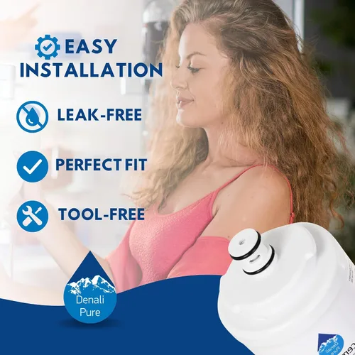 Miniatura 6 de Filtro de agua de repuesto para refrigerador JCD2389GES - Compatible con el cartucho de filtro de agua para refrigerador UKF7003