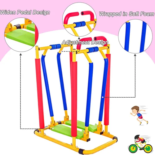 Miniatura 3 de Caminadora para niños para ejercicio de fitness, juguete de ejercicio divertido ajustable para niños, equipo de fitness para interiores