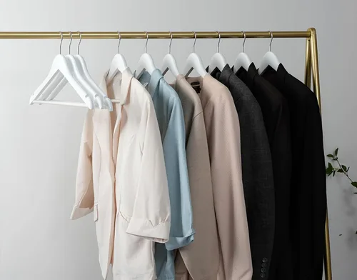 Miniatura 2 de Perchas de madera blanca para vestidos de novia, perchas de madera resistentes para camisas, chaquetas, pantalones, vestidos de boda, trajes de dama