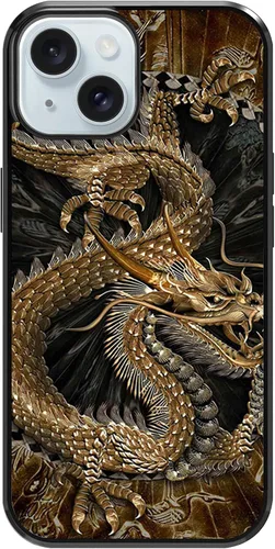 Miniatura 7 de Funda para iPhone Air - Funda de teléfono con patrón de dragón dorado chino - Funda de TPU con protección de absorción de impactos