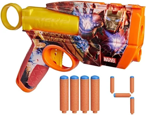 Miniatura 17 de Nerf Marvel Hulk Dart Blaster 4 dardos de espuma Nerf N1 Diseños de piel inspirados en Hulk Regalos para llenar calcetines navideños