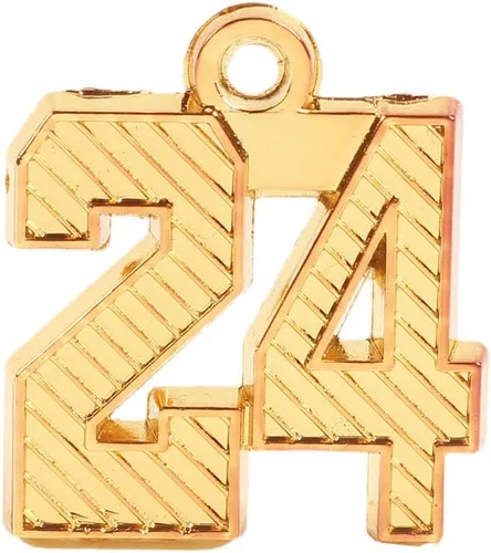 Miniatura 5 de Abalorio de año de graduación 2024 para gorra de graduación y borla, dijes dorados para fabricación de joyas, dije de pedante de clase 2024