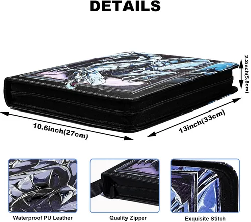 Miniatura 2 de Carpeta de tarjetas coleccionables para tarjetas Y-G-O, álbum de tarjetas de 990 bolsillos con fundas compatible con tarjetas TCG, tarjetas TCG u