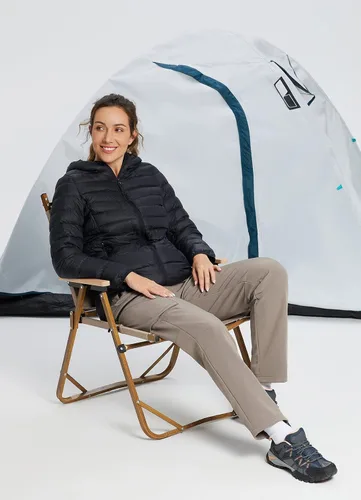 Miniatura 7 de BALEAF Pantalones cargo de senderismo con forro polar para mujer, impermeables, softshell y bolsillos con cremallera
