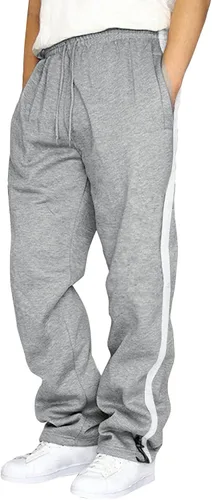 GIERIDUC Men's Twill Relaxed Fit Cargo Pant Wide Leg Tracksuit Bottoms Mens Fashion Dress Pants Black and White Leggings