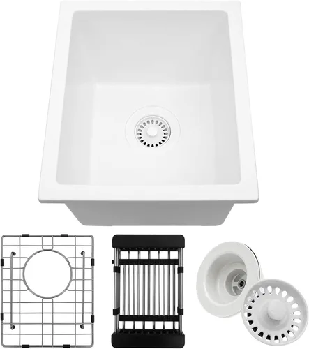 Miniatura 20 de Fregadero de cocina dorado de 30 pulgadas, fregadero de cocina de acero inoxidable SUS304 de montaje inferior, fregadero de cocina grande y profundo
