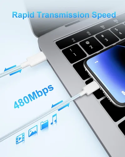 Miniatura 7 de TSKYBEAR Cable USB C a USB C – Cable de carga rápida de 100 W tipo C a C de repuesto para iPhone 15 Pro Max/Plus Samsung iPad Pro/Air/mini MacBook