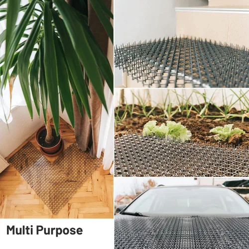 Miniatura 6 de Paquete de 10 alfombrillas extra grandes para gatos – Tapete de 16.5 x 13.4 pulgadas con picos de 1 pulgada es perfecto para mantener a los gatos