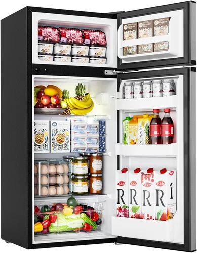 Miniatura 10 de EUHOMY Mini Refrigerador con Congelador, 4.5 Pies Cúbicos Mini Refrigerador, 2 puertas Para Dormitorio/Residencia Estudiantil/Oficina/Apartamento