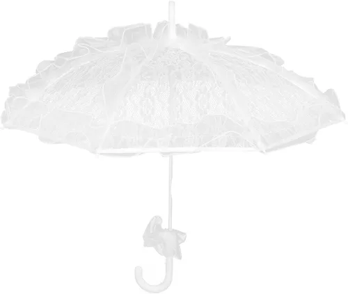Miniatura 9 de BESTOYARD Paraguas de encaje vintage para boda, paraguas nupcial de flores, sombrillas de encaje bordado, paraguas de boda, fiesta, baile, foto Prop