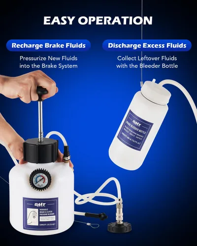 Miniatura 5 de Orion Motor Tech Purgador de presión, purgador de presión de freno de 2.5L con adaptador de 50.7mm, purgador de freno manual de 2.6qt con botella