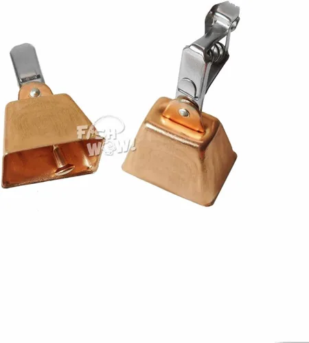 Miniatura 8 de 10 unids Pesca de cobre Campana de alerta con pinza de águila clips cebos alarma campanas