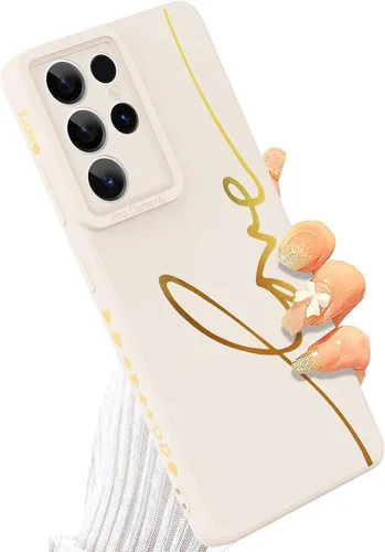 Miniatura 22 de Funda para Samsung Galaxy S22, Diseño Gráfico de Carta de Amor con Lindo Chapado en la Parte Trasera con Protección de Cubierta de Cámaras con Lente