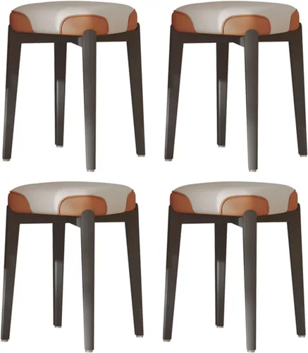 Miniatura 9 de Sillas de comedor de madera maciza, silla de cocina apilable, sillas de comedor, silla acolchada Simplicity, estructura de mortaja y espiga para Gris