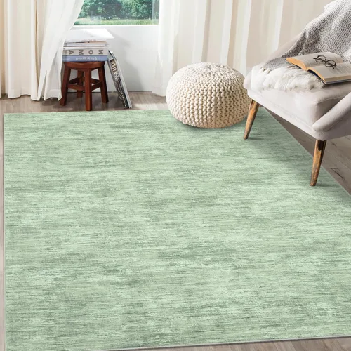 Miniatura 57 de RUGSREAL - Tapete pequeño de 2x3 con base de goma, resistente a las manchas, moderno, color liso, contemporáneo lavable, para la entrada, sala