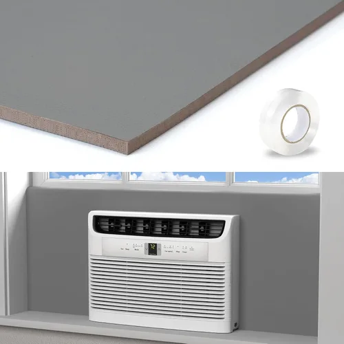 Miniatura 9 de LBG Products Paneles laterales para aire acondicionado de ventana, panel de espuma AC de cobertura completa para unidades de aire acondicionado