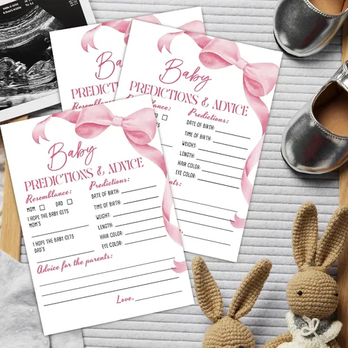 Miniatura 3 de Tarjeta de juegos para baby shower, actividades de baby shower para invitados, decoraciones de fiesta de revelación de género, recuerdos de fiesta