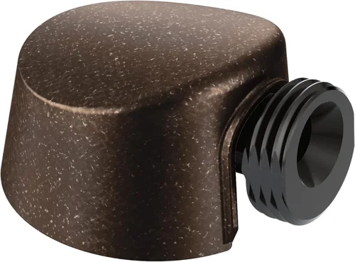 Miniatura 10 de Moen Conector redondo de la pared de la ducha del PDA de Ell de la gota del hierro forjado, A725WR Mate negro