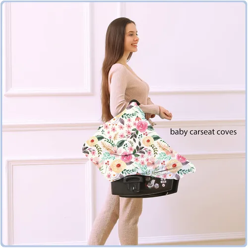 Miniatura 5 de Funda para asiento de automóvil para lactancia materna, funda elástica de asiento de automóvil, multiusos, funda de lactancia, regalo para baby
