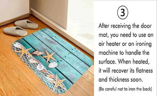 Miniatura 5 de LYFANS Alfombras de baño de espuma de esponja absorbente suave para baño y cocina (30 x 17 pulgadas), tapete de franela antideslizante brillante
