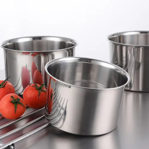 Miniatura 2 de Olla de acero inoxidable, olla multifuncional con tapa para hervir, olla para sopa y pasta, para el hogar, cocina, restaurante, lavavajillas (4.7 in)