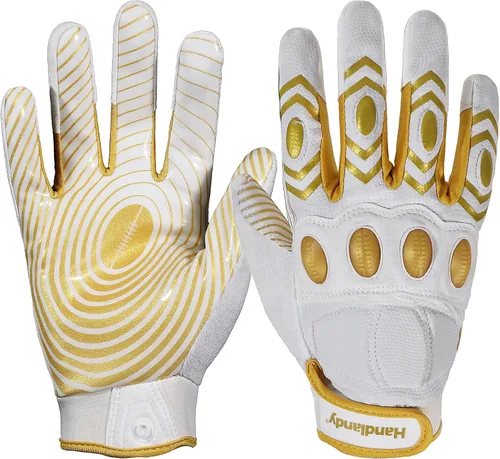 Miniatura 10 de HANDLANDY Football Gloves Men, Sticky Wide Receiver Grip Gloves, Stretch Fit Football Glove Adult