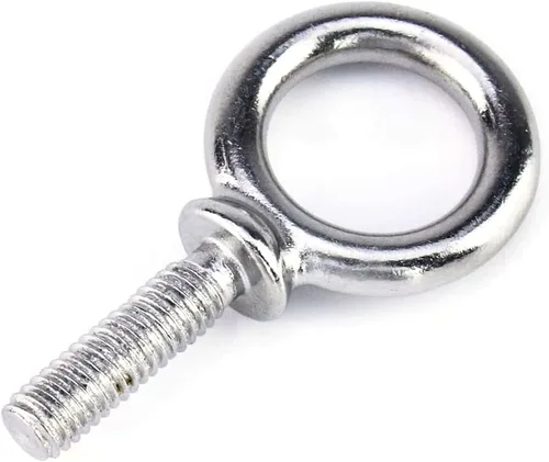 Miniatura 3 de QWORK Perno de ojo, paquete de 10 pernos roscados de acero inoxidable de grado marino UNC de 3/8" x 1-1/4