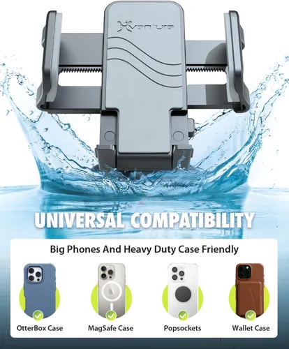 Miniatura 2 de Bracketron Griplox - Soporte de teléfono impermeable para barcos, soporte de ventosa marina con funda sellada, soporte seguro para teléfono
