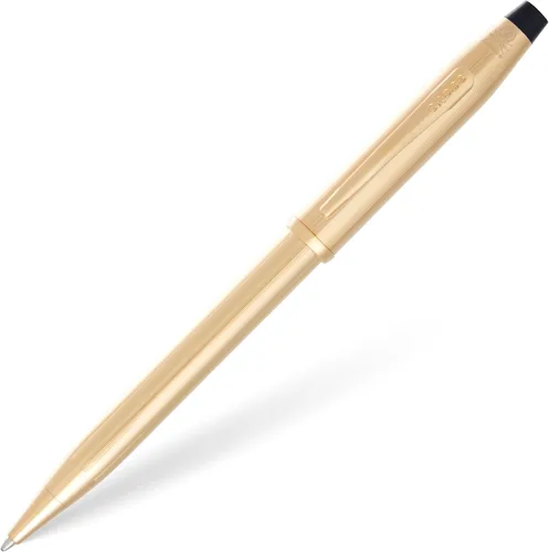 Miniatura 58 de Cross Century II - Bolígrafo de punta Selectip, lacado negro con detalles chapados en oro de 23 quilates