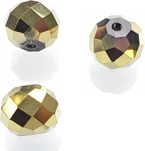Miniatura 39 de Cuentas de vidrio Rondelle de 0.079 in para hacer joyas, cuentas espaciadoras de Briolette Crytal facetadas para pulseras, collares, aretes