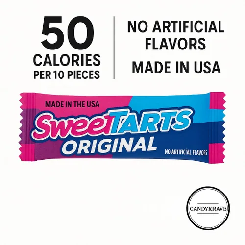 Miniatura 4 de CandyKrave Sweet Original Tarts - Caramelos masticables – Paquete a granel de 1 libra – Combinación clásica de sabor dulce y picante – Perfecto