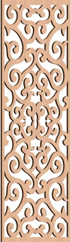Miniatura 180 de Eveline - Paneles decorativos de pared de madera con calado, 13 3/8 pulgadas de ancho x 34 3/8 pulgadas de alto x 3/8 de alto, roble rojo rojo
