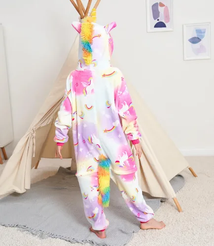 Miniatura 5 de Pijama de una pieza de unicornio para niños, disfraz de Halloween