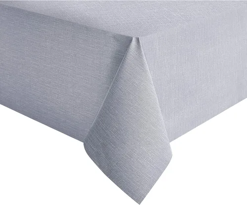 Miniatura 27 de NLMUVW - Mantel de plástico transparente 100% resistente al agua, a prueba de aceite y derrames, mantel de PVC, fácil de limpiar, para cocina