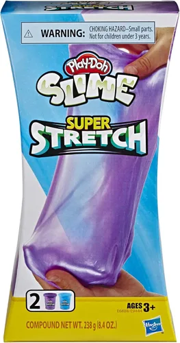 Miniatura 2 de Play-Doh Slime Super Stretch - Paquete de 2 unidades para niños de 3 años en adelante, morado y azul