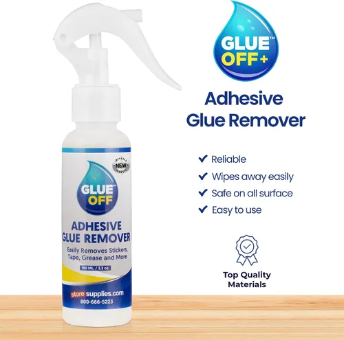 Miniatura 3 de Perco Removedor de Adhesivo Quitapegamento - ¡Nueva Fórmula Más Fuerte! - 3.3 oz con Raspador y Navaja de Plástico Spray Removedor de Pegamento