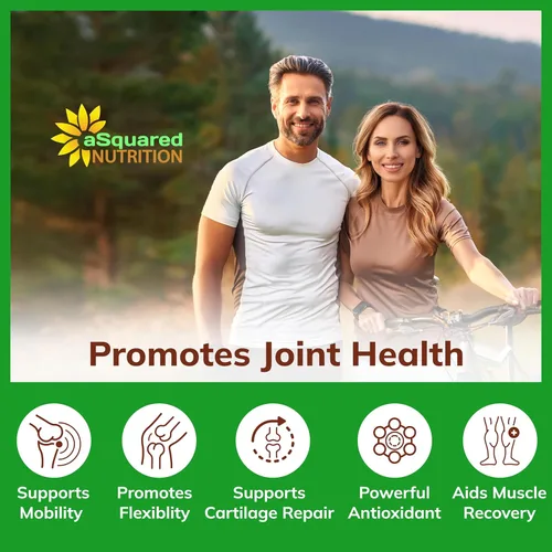 Miniatura 5 de aSquared Nutrition Glucosamina condroitina cúrcuma MSM Boswellia - 120 cápsulas - Suplemento de apoyo articular - Píldoras de alivio de apoyo