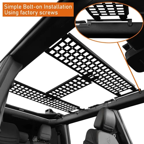 Miniatura 5 de Hooke Road Bronco - Kit de panel de almacenamiento superior MOLLE para accesorios de 4 puertas Ford Bronco 2021-2026