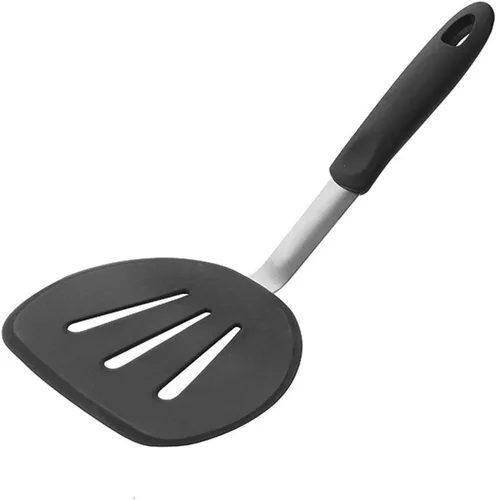 Volteador de silicona, aleta perfecta para panqueques y volteador de huevos, espátula de goma resistente al calor ancha para alimentos grandes