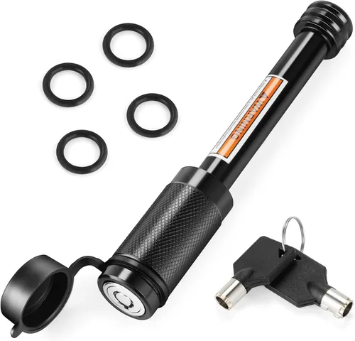 Miniatura 7 de JUSTTOP Bloqueo de pasador receptor de enganche de remolque, 5/8 pulgadas de diámetro y 2-3/4 pulgadas de largo para receptor de clase III IV de 2
